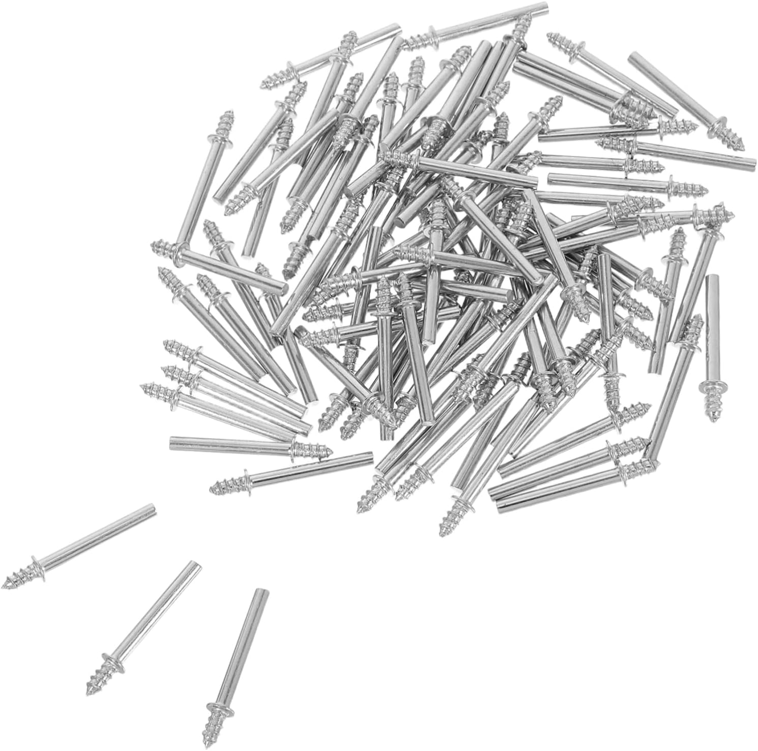 100Pcs Connecting Shaft Extension Rods for Rotary Tools Metal Grinding Accessories Adapter for Electric Grinders Efficient Wool Polishing Tool