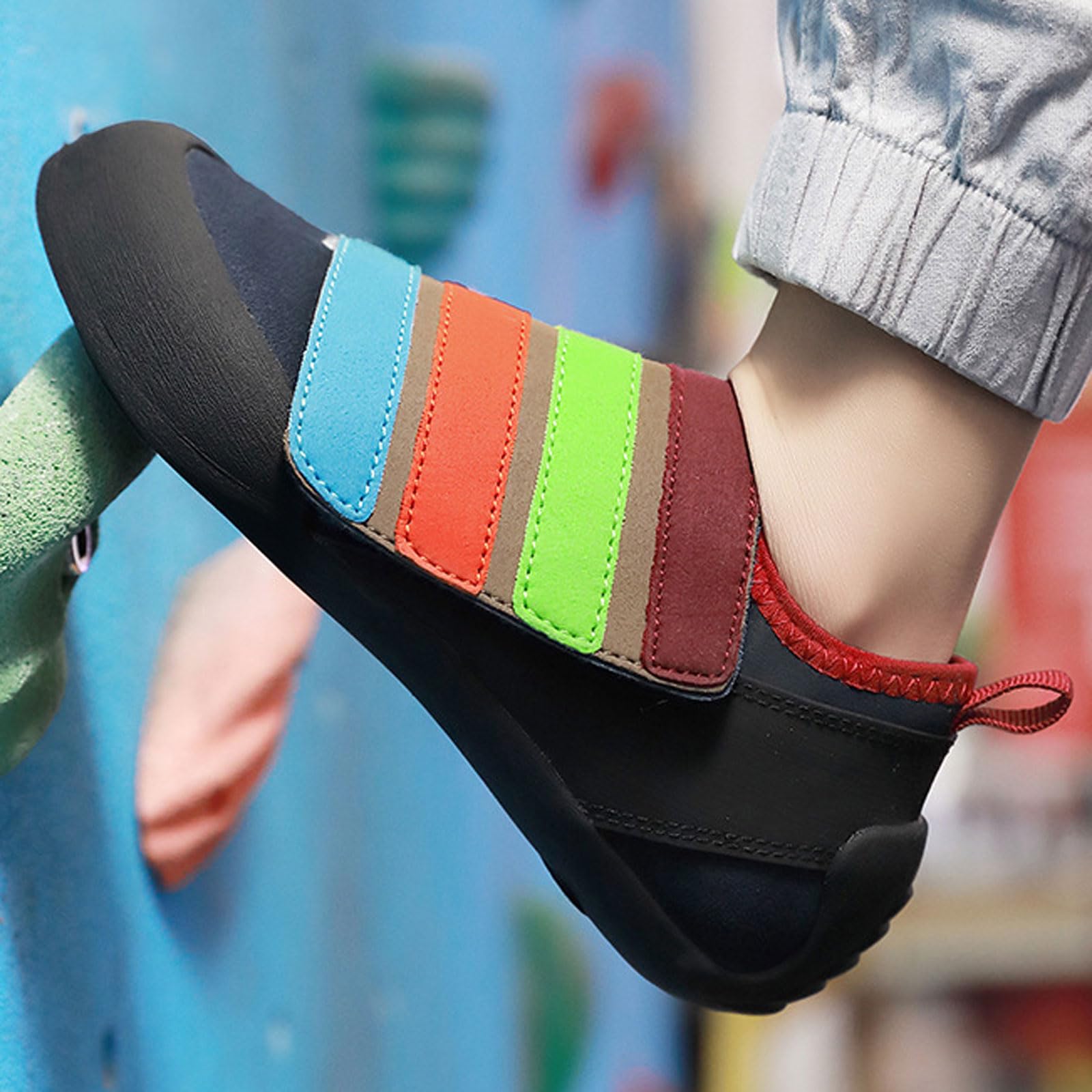 Pies De Gato,Zapatillas De Escalada Unisex,Zapatos De Escalada,Transpirables Boulder Zapatos Deportivos,Zapatos De Escalada para Principiantes,FáCil Poner Quitar,para Adolescentes