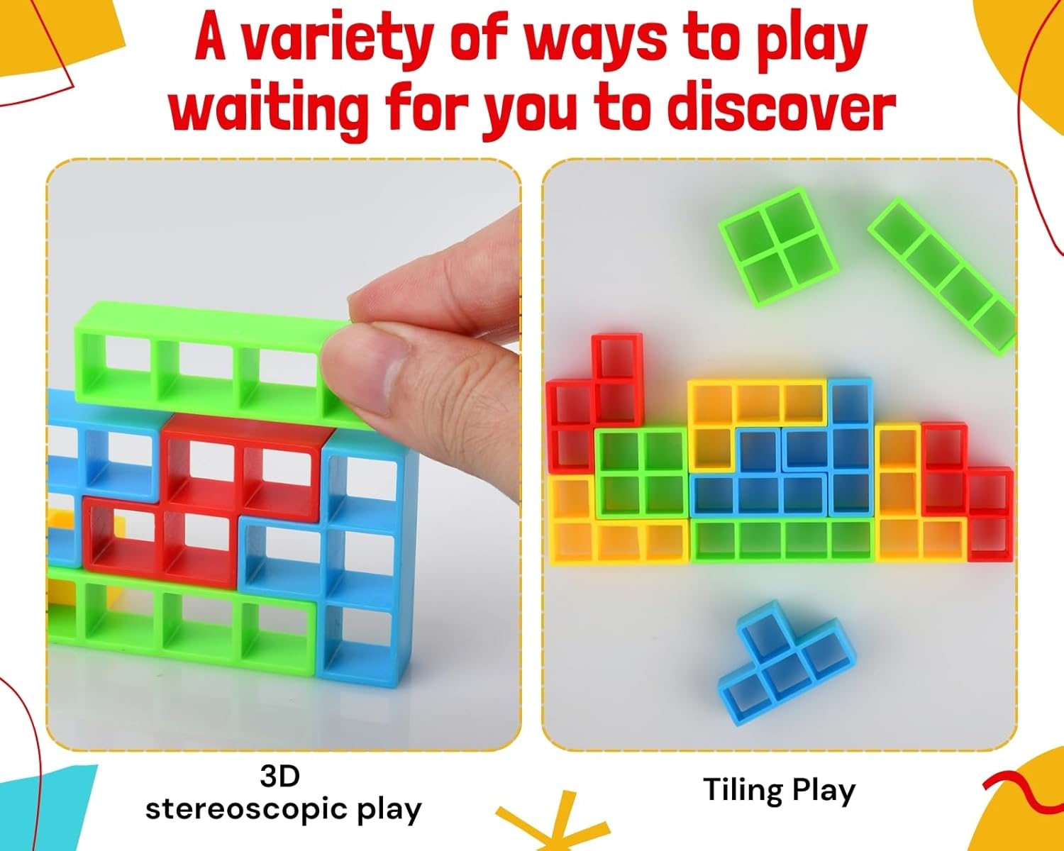 48pcs Dinosaur Stacking Game, Balance Stacking Board Games Toys as