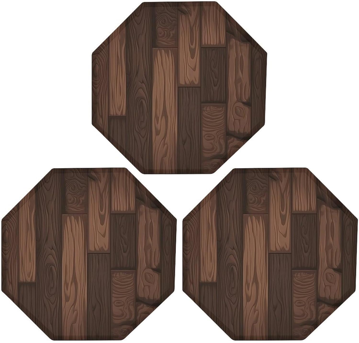 Ctagon Metal Sign for Home, Modern Display Plate for Kitchen, Dark Brown Style Plates Accent Hanging Wall Decorations 3PCS for Living Room, Bedroom, Hallway, Hotel