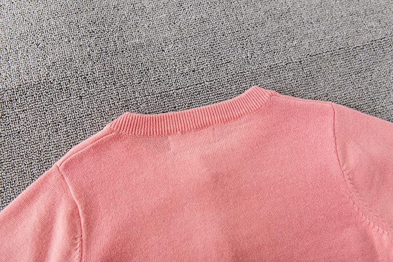 Unisex Girls Boys Cardigan Sweater School Uniforms Button Long Sleeve Knit Tops Basic Cardigan4