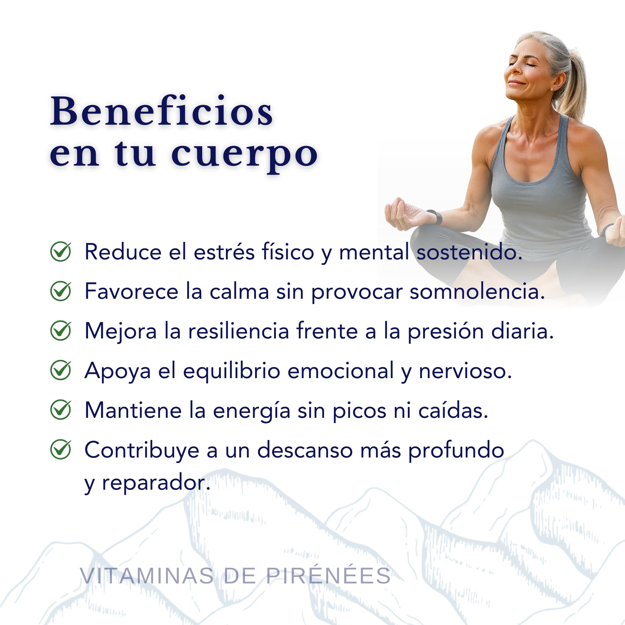 Gestión del Estrsés -Triptófano con Magnesio + Rhodiola Rosea y Ashwagandha - Sin GMO | Reduce los niveles de Cortisol, Complejo sinérgico para Equilibrio Emocional, Energía | 28 Dosis diarias