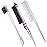 Geiserailie 3 Pcs Slick Back Hair Brush Set Bristle Brush Edge Control Teasing Comb for Women Black Hair(Clear Purple)