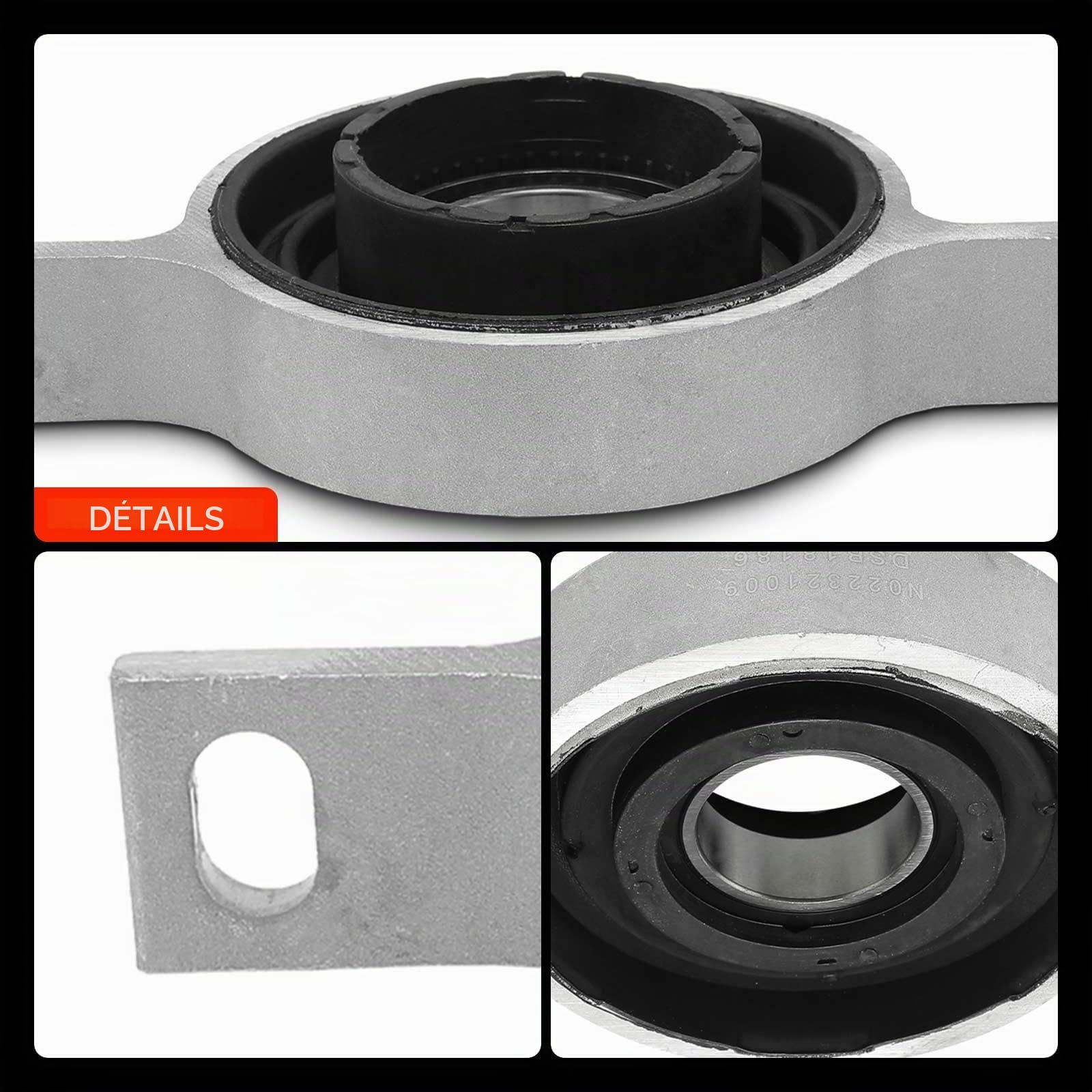 Frankberg Palier central d'arbre de transmission Compatible avec Série 1 E81 E87 123 2007-2009 Série 3 E90 325 330 335 2004-2011 Série 3 Break E91 325 330 335 2004-2012 Remplacer# 26128615622