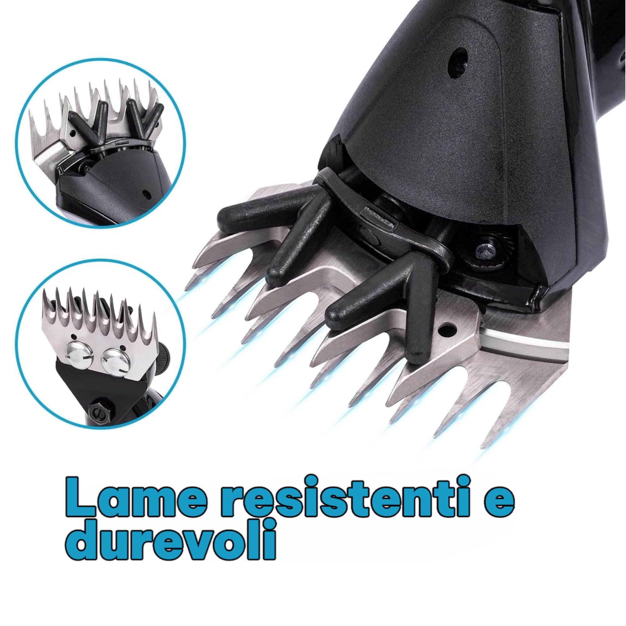 Tosapecore Tosatrice Pecora Doppia Batteria da 42VF 4.0Ah con 6 Velocità Regolabile per Rasare La Lana di Pecore, Capre, Bovini e Altri Animali da Fattoria