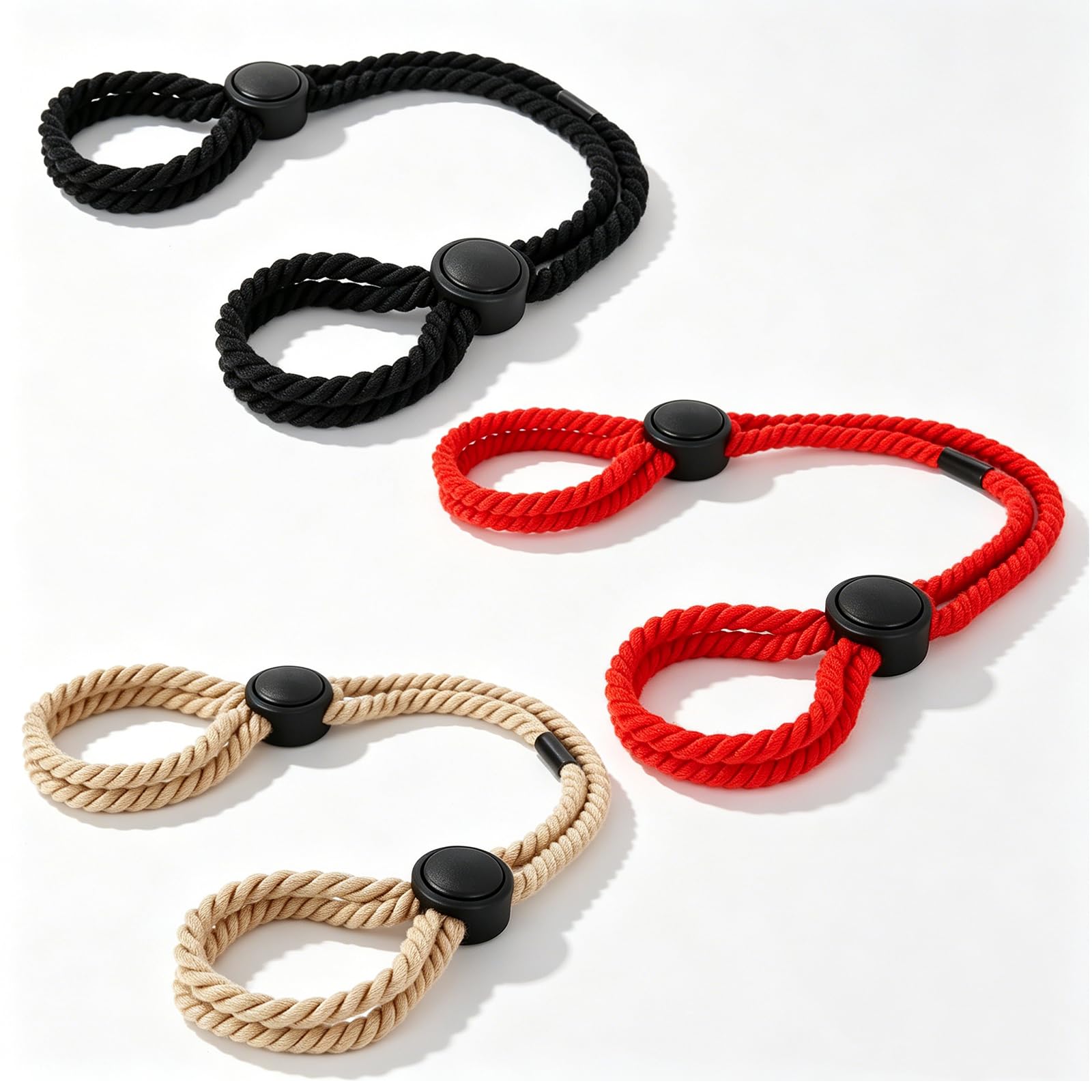 SM Bondage Corde 3 Pezzi Set Diversi Colori Corda Bondage Set BDSM Manette Manette Piedi Bondage Giocattoli Sessuali Selfbondage Bondage Set Trattenimento per Principianti Coppie Fetish Uomini Donne