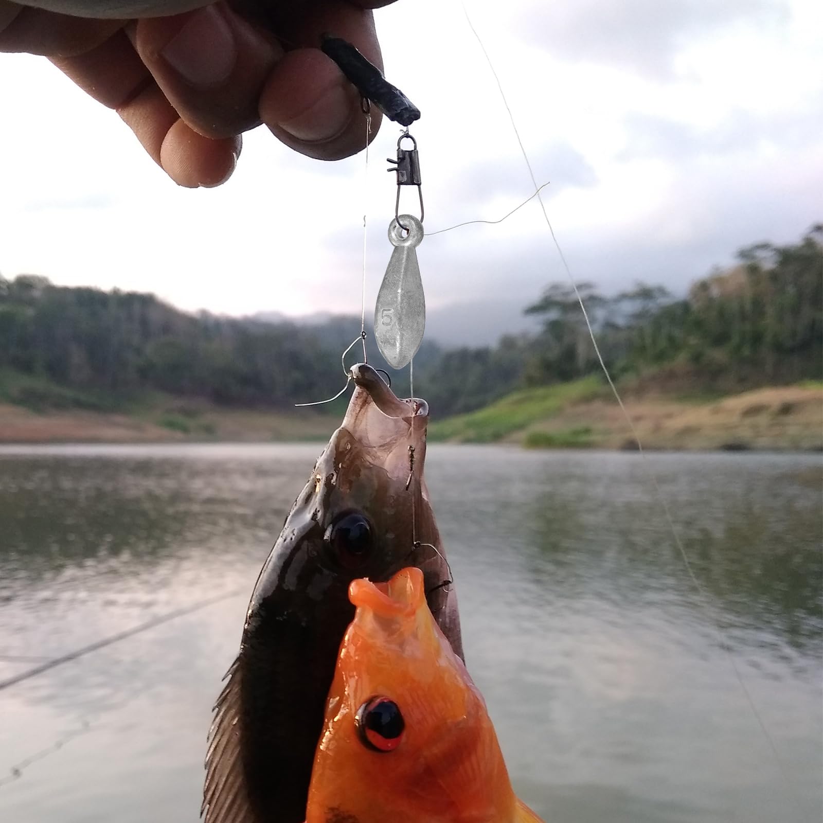 Kit di 22 pesi da pesca con piombini da 28,3 g a 141,7 g, per pesca in acqua dolce e salata, piombini e pesi di alta qualità per lanciare la spigola
