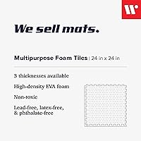 Vista 2 de We Sell Mats, Multiusos, 0.5 pulgadas, azul celeste, 16 pies cuadrados (4 azulejos)