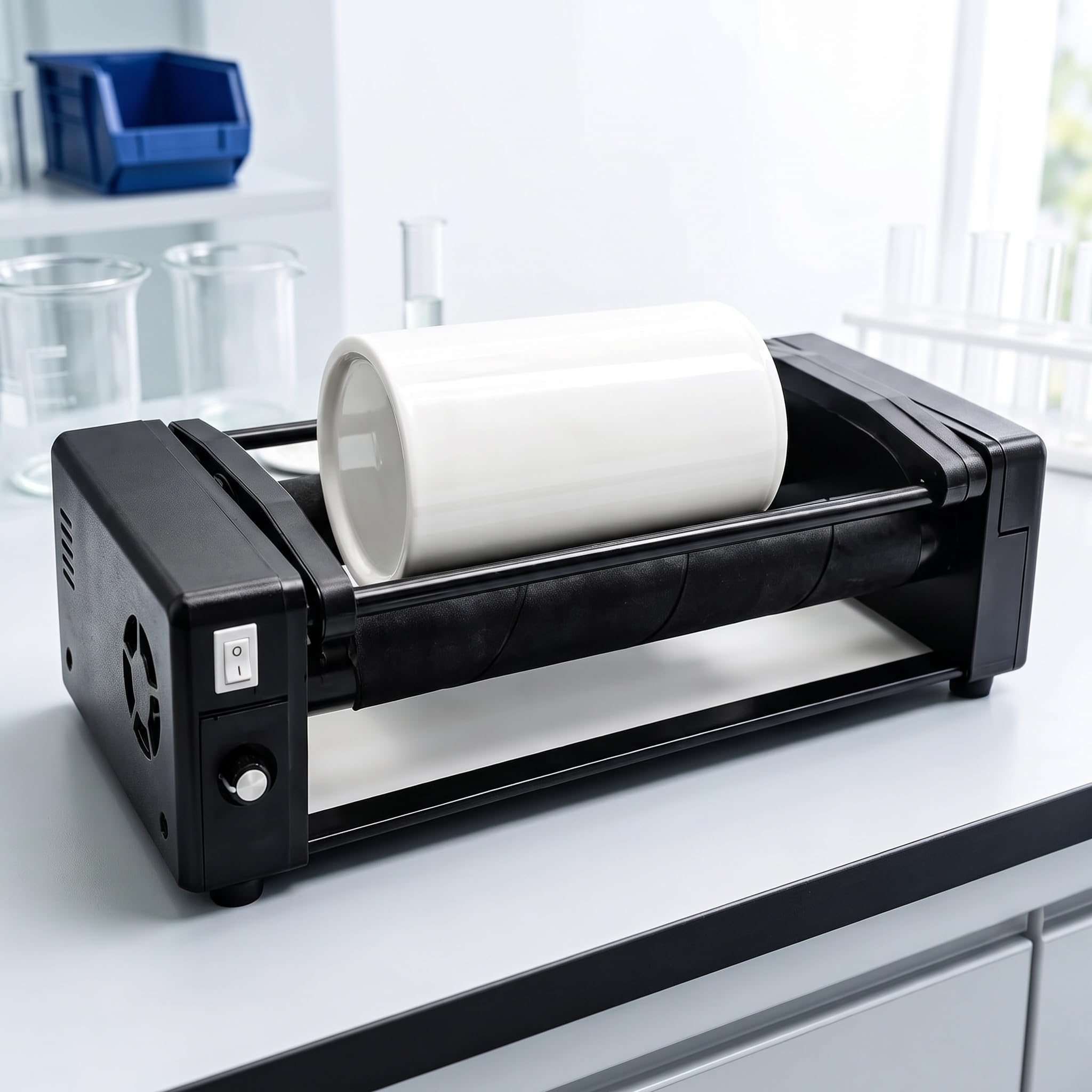 Labor-tischkugelmühle, Horizontale Mahl- Und Poliermaschine Mit 0,4-Liter-keramikbehälter, Mahlkapazität 30–150 Ml, Einstellbare Drehzahl, Nass- Und Trockenmahlung Für Die Materialforschung Im