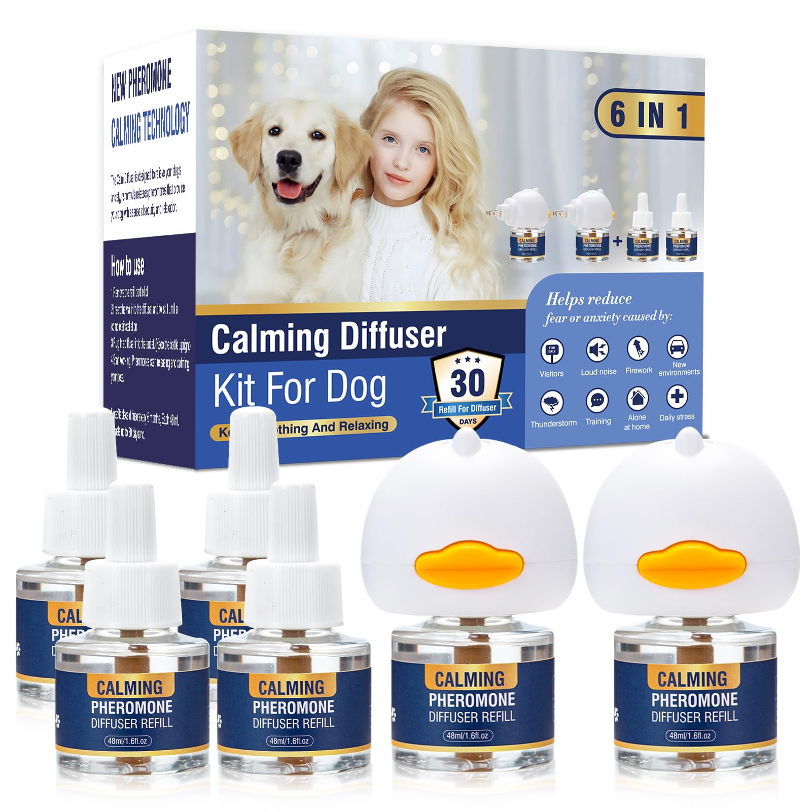 LKBHGF 6 in 1 Calming Diffuser Kit