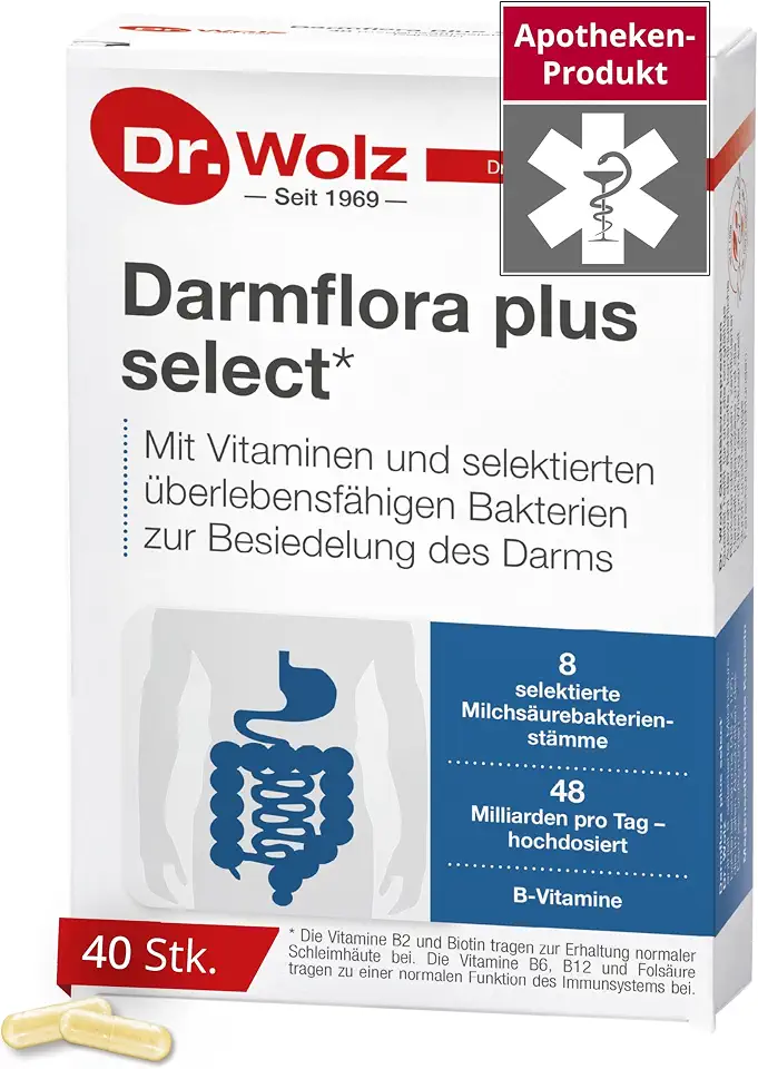 Darmflora und Depression hängen zusammen 1 Dr. Wolz Darmflora plus select Kapseln, 40 St. Kapseln
