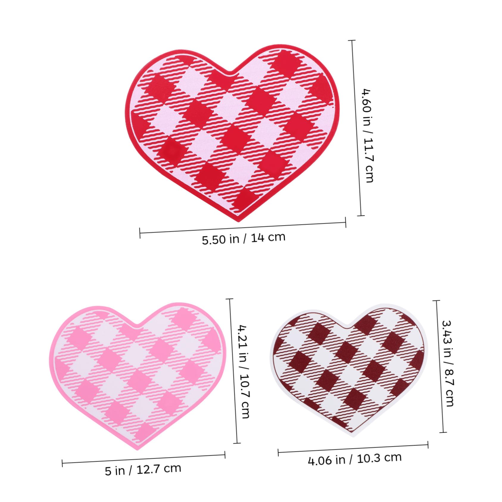 6piezas Decoración De Mesa De Forma De Corazón Letreros Románticos para Día De San Valentín Centro De Mesa Rústico para Hogar y Oficina Decoración Festiva
