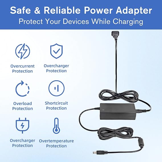 12V Power Adapter Charger for Pioneer DJ Serato DDJ-1000 DDJ1000 SRT DDJ-1000SRT DDJ-1000SRT-W 4-Channel Club Style Digital DJ Controller 12VDC DC12V 12.0V Power Supply Cord Charger PSU