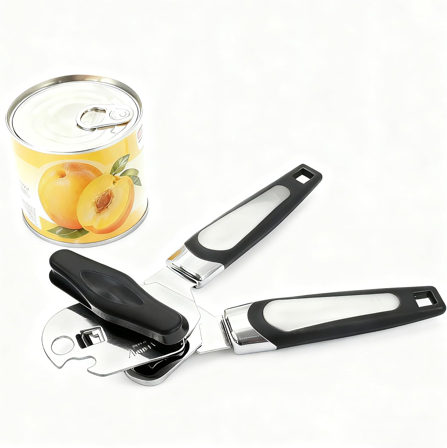 Stainless Steel Manual Can and Bottle Opener with Comfortable Handle Stainless Steel Manual Can and Bottle Opener with Comfortable Handle