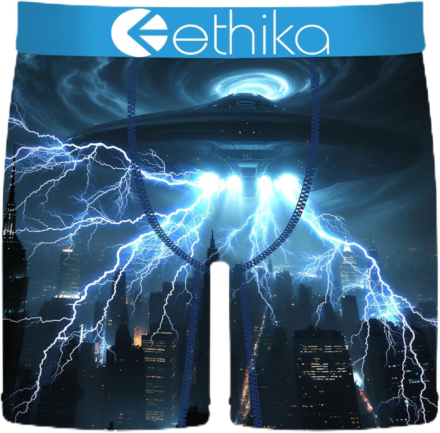 Ethika Men's Mid Boxer Brief, Extended Length, 4-Way Stretch with Signature Waistband