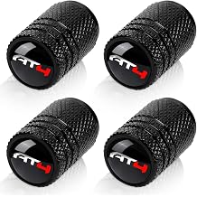 4pcs Tire Valve Stem Caps, Compatible with GMC AT4 Series Stem Cap Universal Car Air Cover Car Accessories for Cars, SUV, Truck, Motorcycles Black