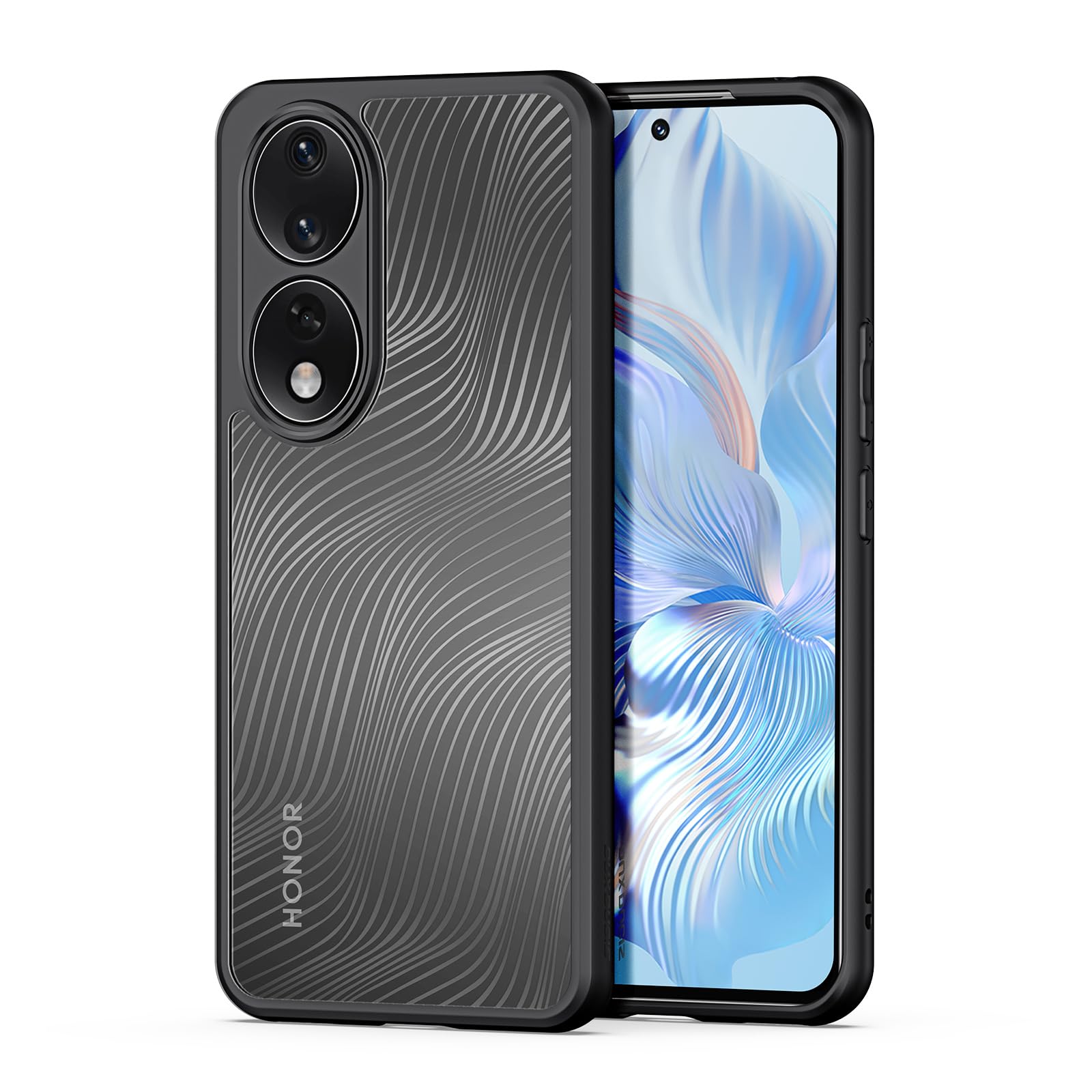 Armor Cover Trasparente per ZTE Nubia Red Magic 9 PRO/Magic 9 PRO+, Custodia PC/TPU Linea Texture Chiaro con Antiurto Bumper, Protettiva Robusta