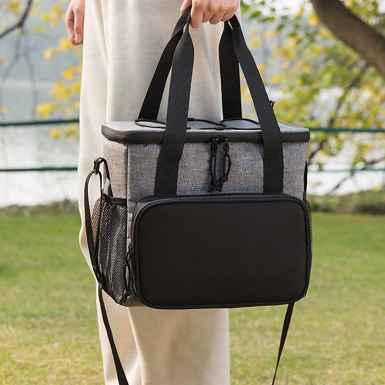 isotérmica aislada, impermeable de tela Oxford, para el almuerzo con baterías, para piscina, coche, trabajo, exterior, camping, picnic, pesca, viaje por carretera