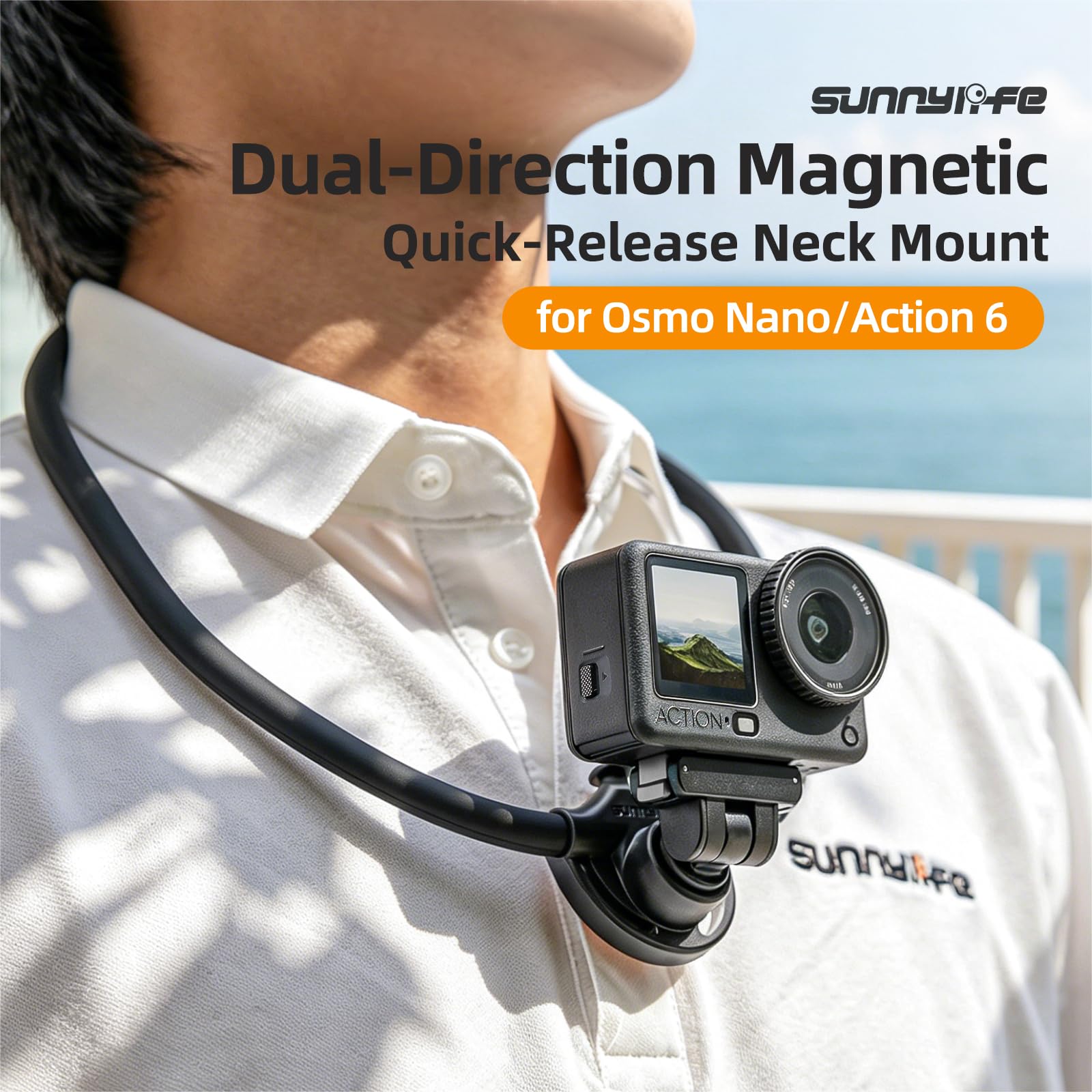 Soporte Cuello for dji Osmo Nano/Action 6, Neck Mount grabaciones en Primera Persona Cámara Soporte Accesorios for dji Osmo Nano/Action 6