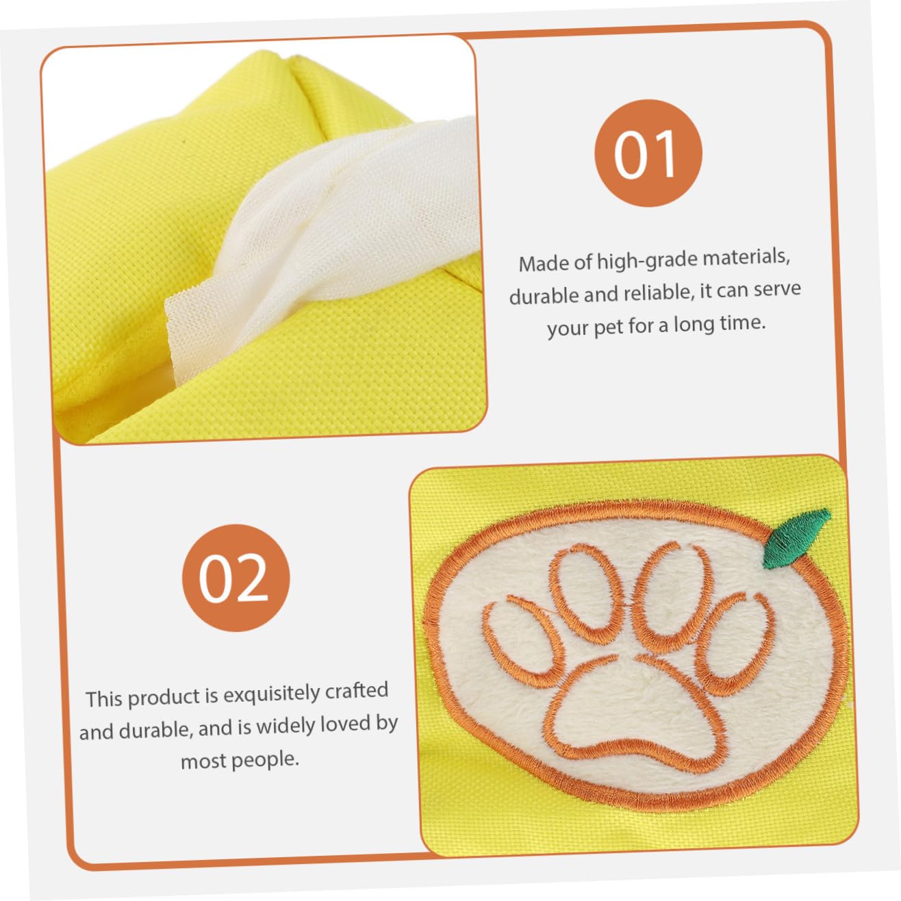 ABOOFAN 4 Piezas Toalla De Papel para Mascotas Juguete Perro Pequeño Perro Mascota Tela Oxford Caja De Pañuelos