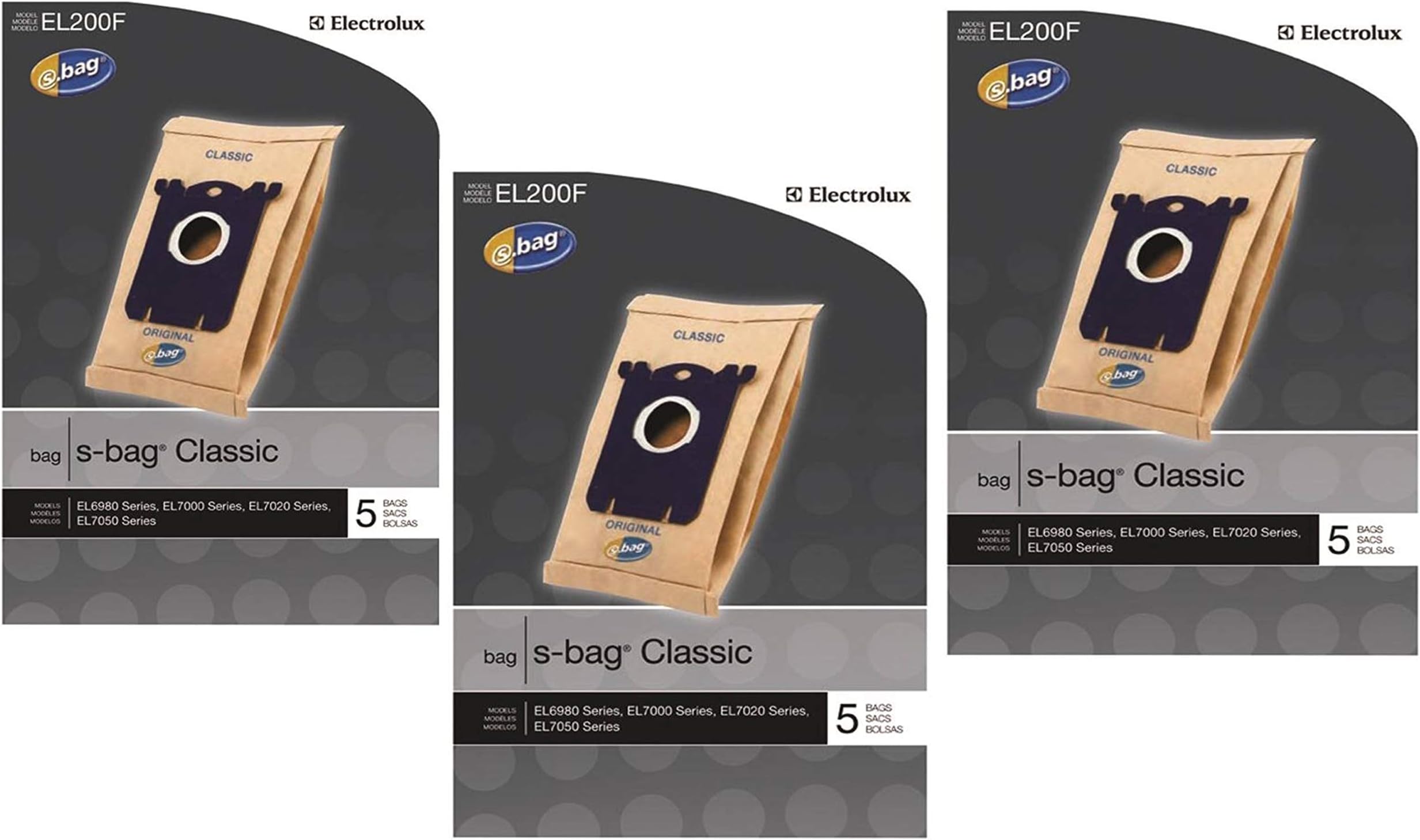 Electrolux EL200F SBag Classic Vacuum Bag, 5 Bags per Pack