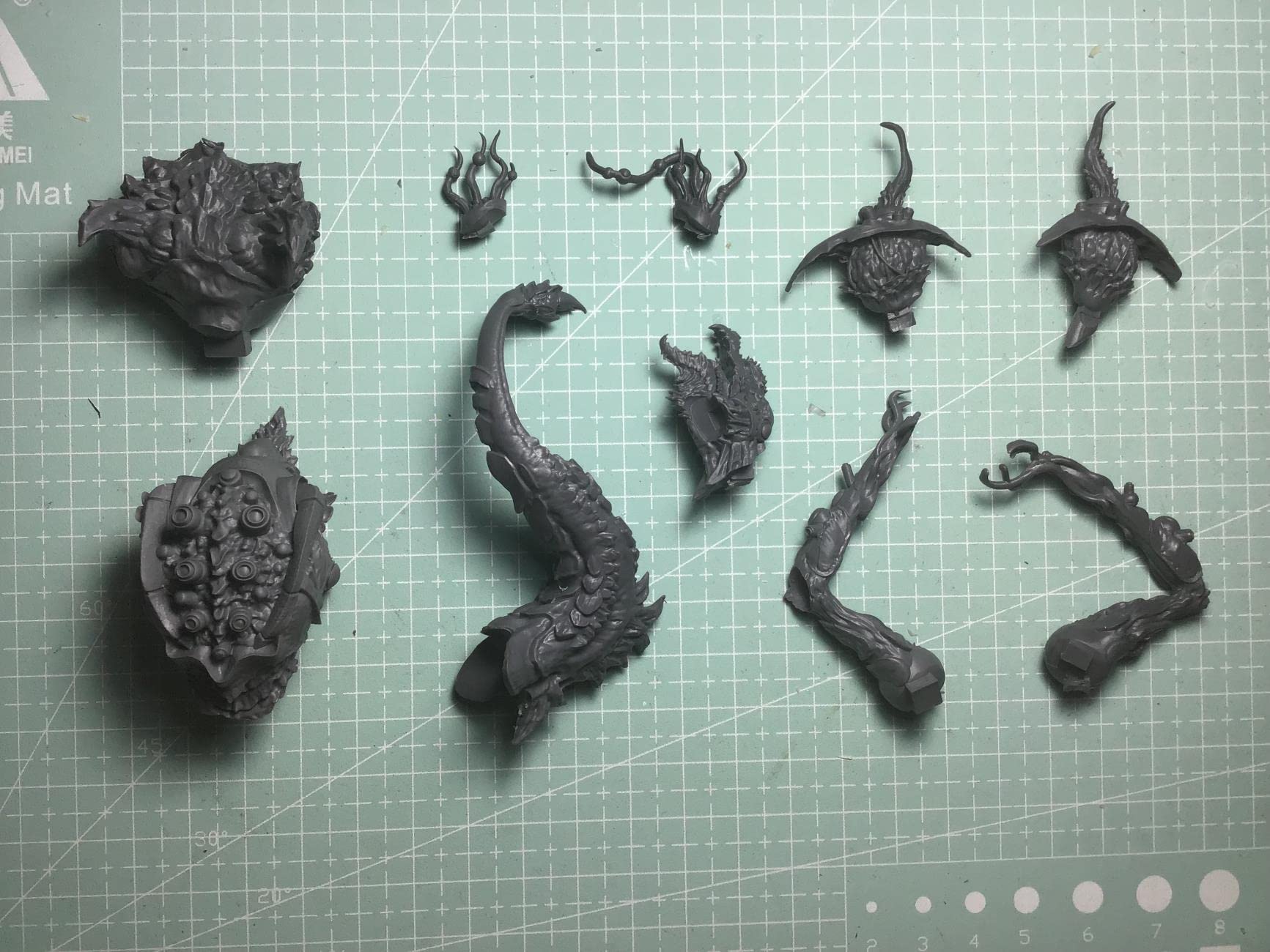 90mm Harz Modell Abbildung Kits GK ， Unmontierter unbemalter Bausatz
