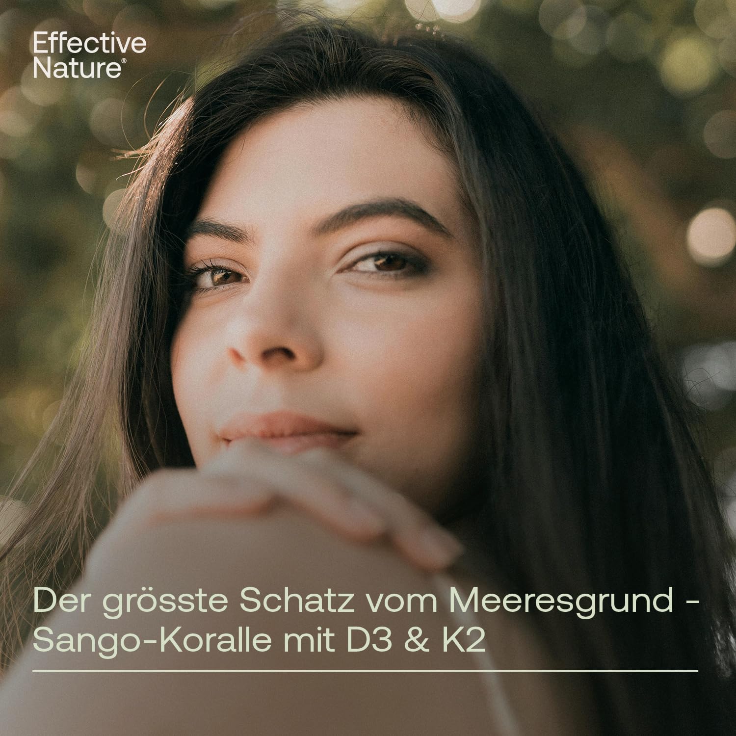Effective Nature Sango Meereskoralle + Vitamin D3 K2 - hochdosiert | Mit Calcium & Magnesium im optimalen 2:1 Verhältnis - 120 Kapseln - ohne Zusätze - laborgeprüft