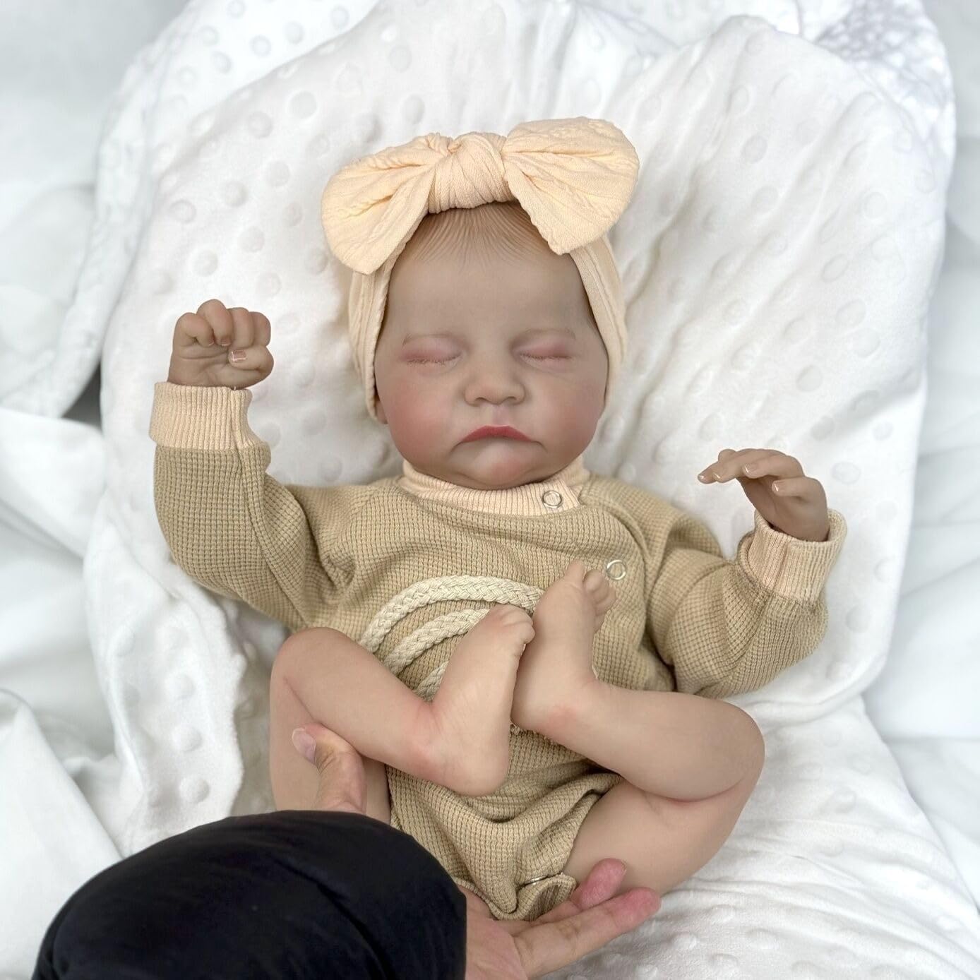 Reborn Baby 55cm 22inch Lifelike Girl Doll Toy Full Vinyl Body Princess Toddler Newborn Baby Birthday Gift