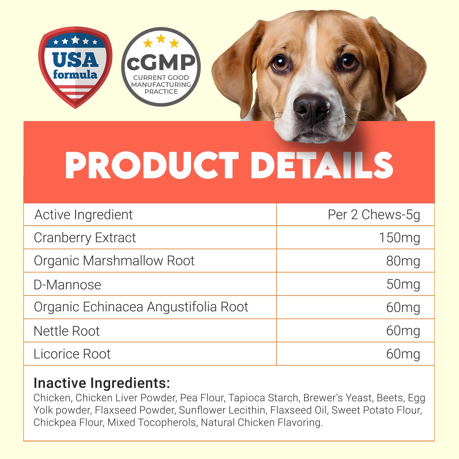 Bladder Chews for Dogs, Urinary Tract Support, Cranberry and D-Mannose — Amazon image 5