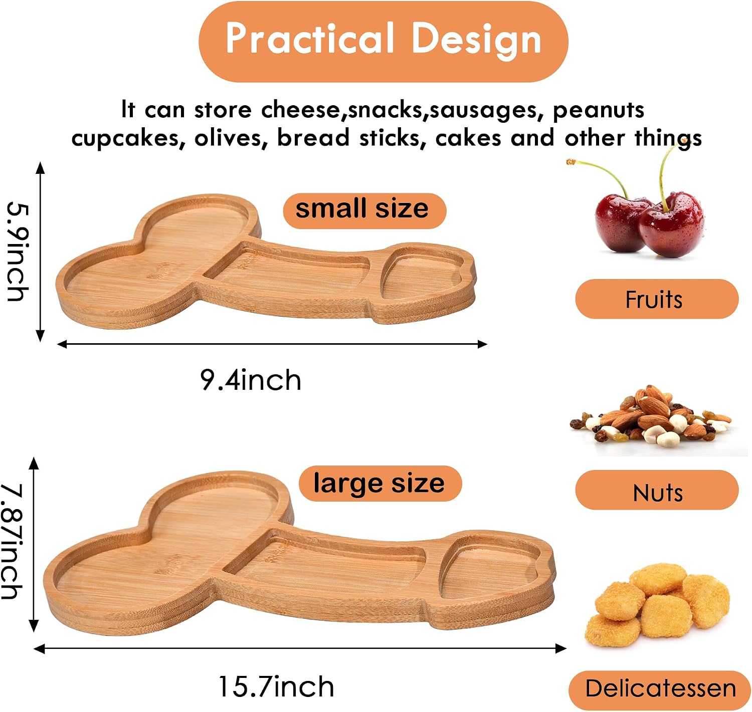 Bachelorette Party Decorations,Funny Bambooen Appetizers Board Bamboo Charcuterie Board and Cheese Boards Suitable for Bachelorette Bridal Shower Hen Party Ta ble Topper Decor