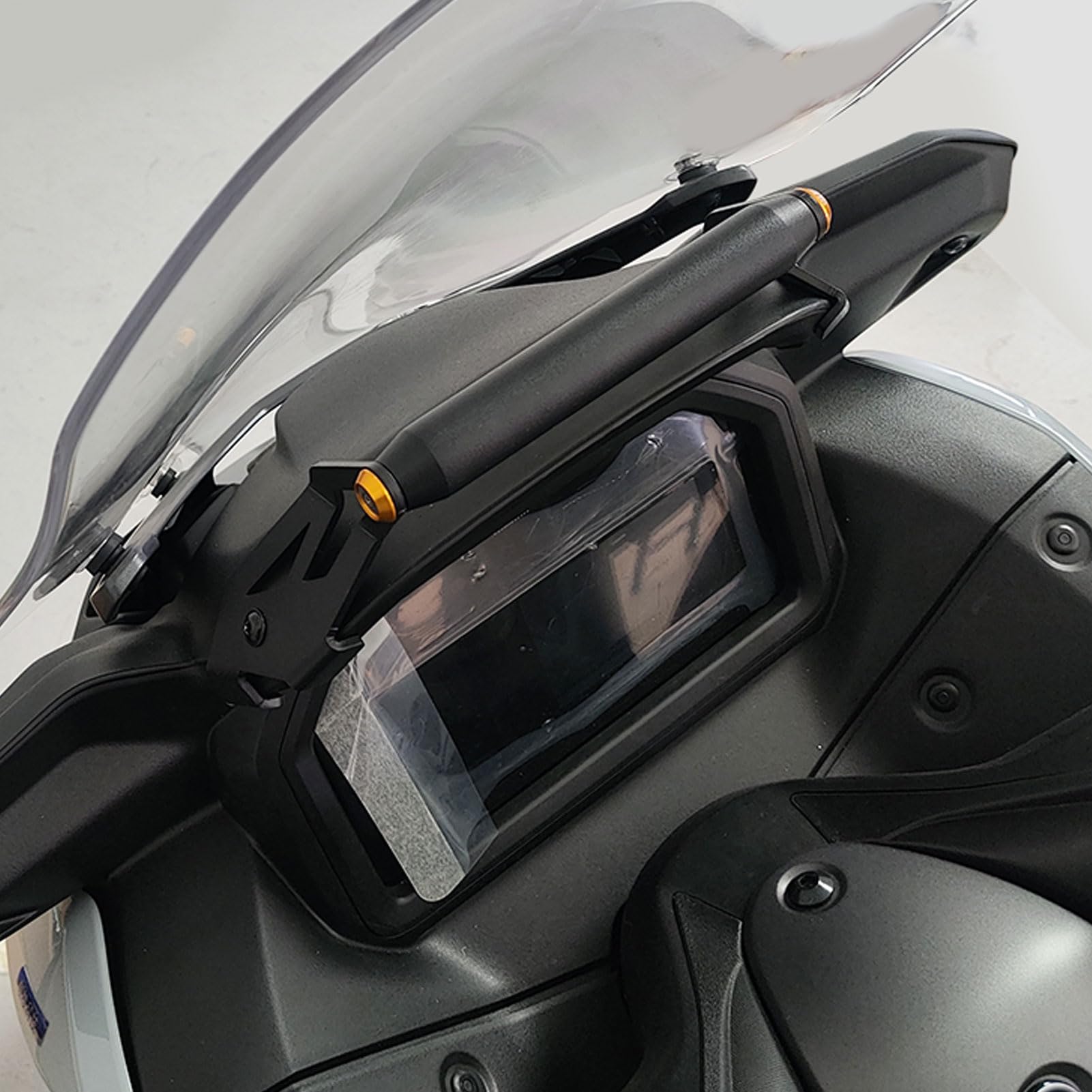 WOOGA X-MAX 300 staffa di navigazione GPS per estensione manubrio supporto per telefono manubrio fit for YA&MA&HA XMAX 300/250 Accessori 2025-2026(Nero)