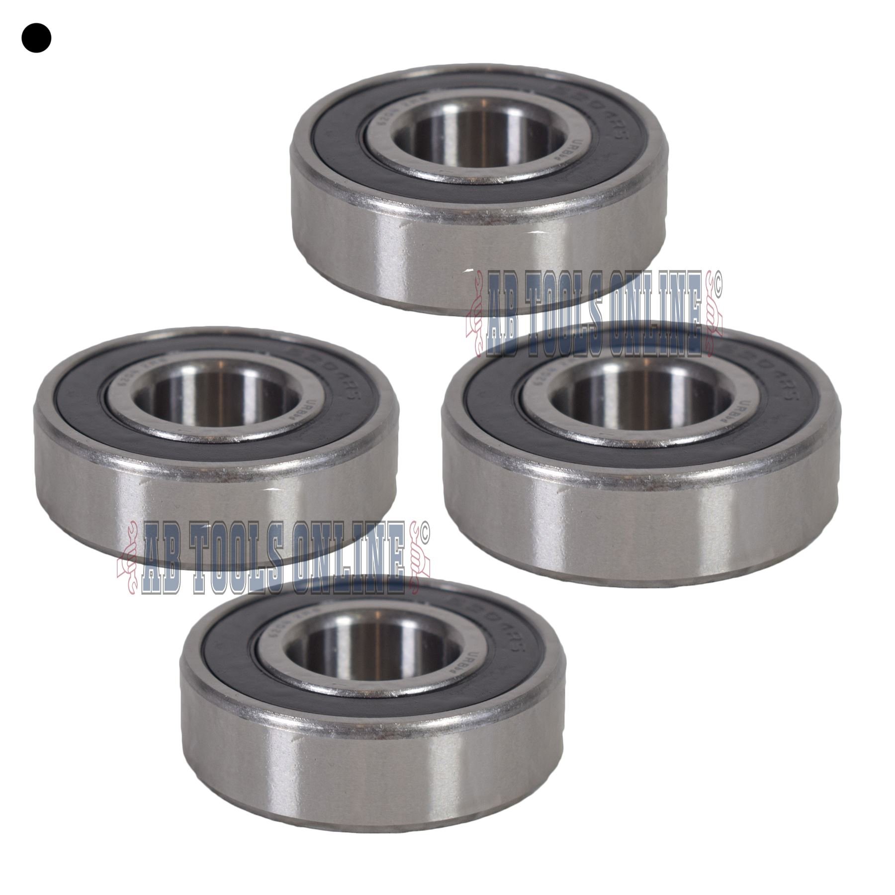4 ERDE Remorque scellés le moyeu de roue roulements à billes ID20 Compact x OD47 x L14mm