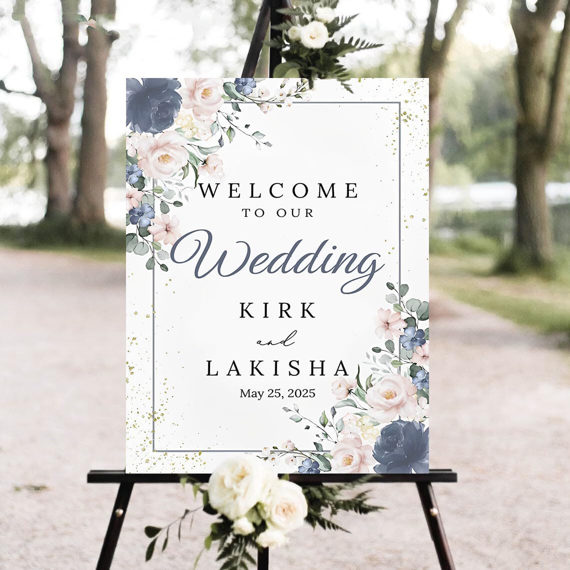 Personalized Wedding Yard Sign, Welcome To Our Wedding Sign, Decorations, Party Decor, Outdoor Plastic Sign Weatherproof #9
