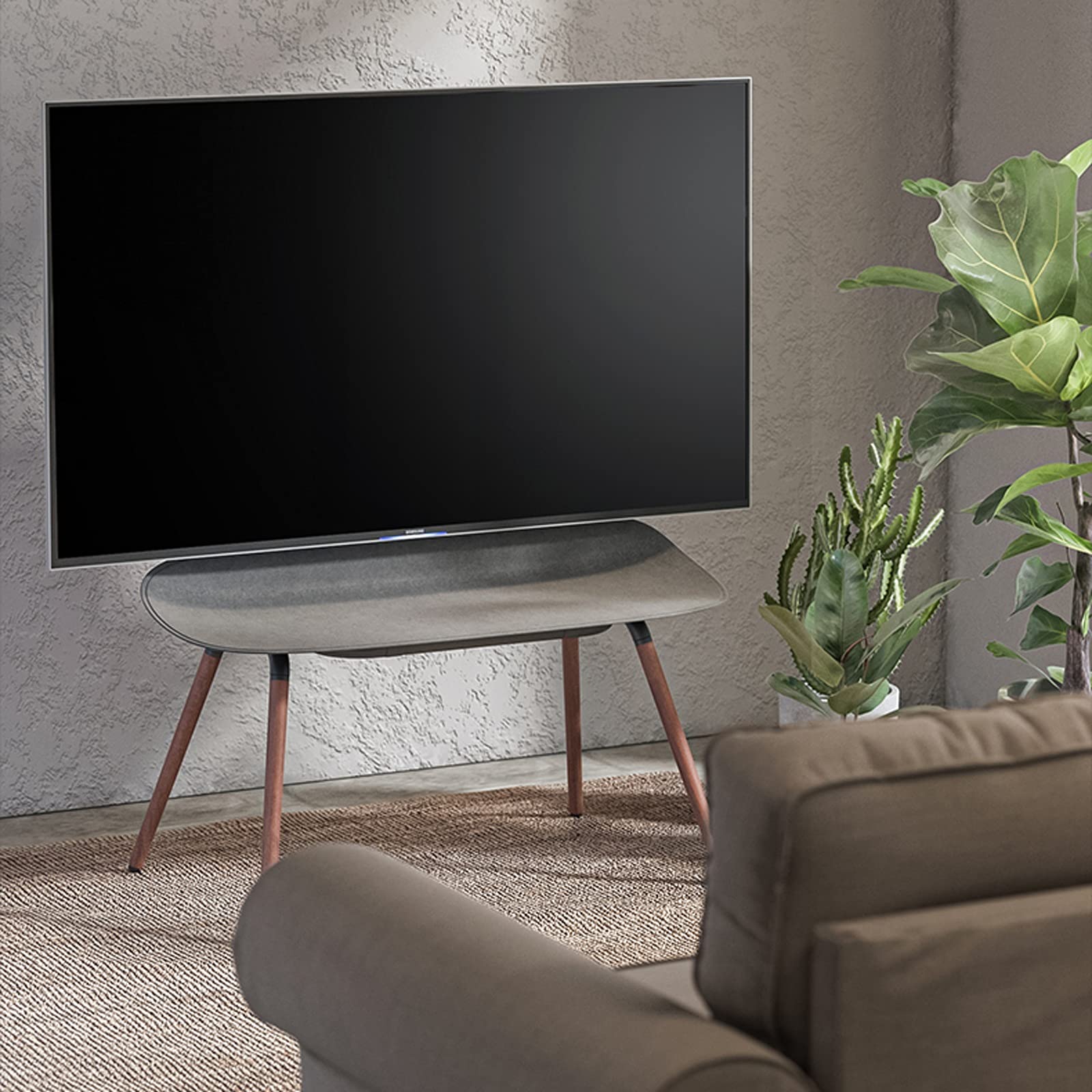 TV Stand 55 "-70" Piano TV Stand Stand Montaggio Stand in Legno Mobile Stand Mobile Stand con STOCCAGGIO STOCCAGGIO Beach Tele Piedi TELEVOLE TELECT A Tenere A 88LBS .per casa, Ufficio