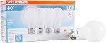 Sylvania Home Lighting 74766 60W équivalent, Ampoule LED, Lampe A19, Efficace 8.5W, Blanc lumineux 5000K, 24 pièces