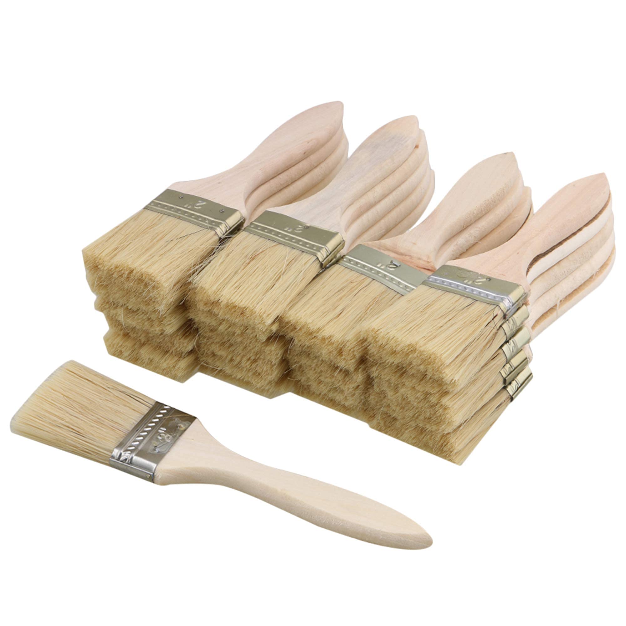 Flat Brushes Tools Gesso Glue 20pcs Low Cost Paint Brushes or Chip