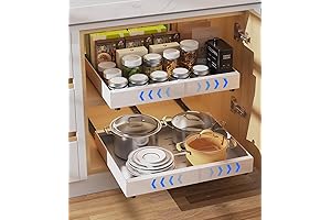 Expandable Pull Out Drawer Cabinet Organizer for Kitchen