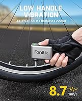 Vista 8 de Fanttik X10 Ace Tiny Mini bomba eléctrica para bicicleta, bomba de aire compacta de 120 PSI con válvula Presta y Schrader, bomba eléctrica