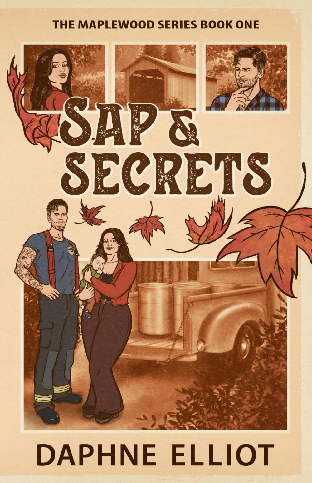 Sap & Secrets: A Surprise Baby Firefighter Romance (Maplewood)
