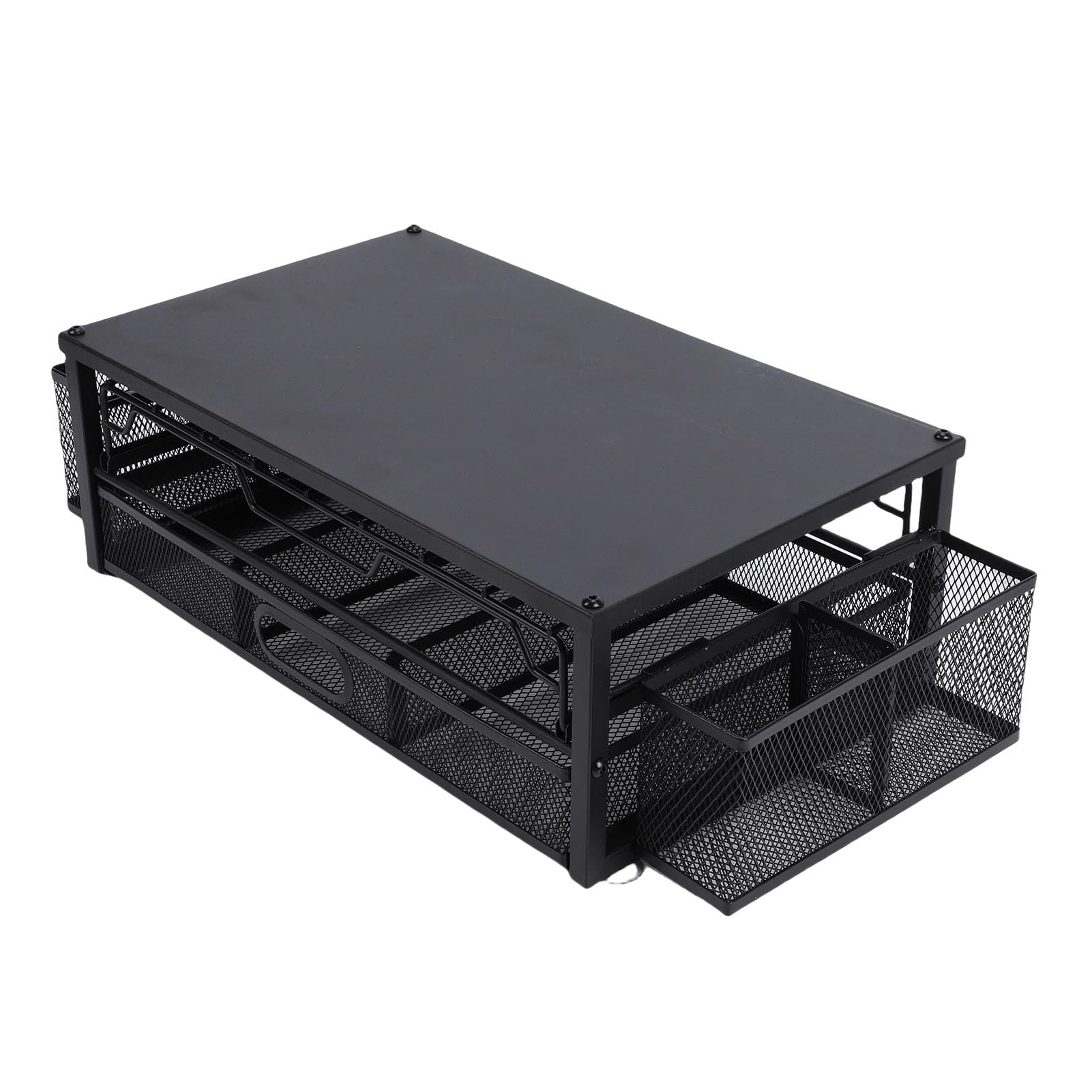 Organizador de 2 Niveles para Cápsulas de café, Cajones Extraíbles, Almacenamiento de Cápsulas de café para Estación de de Encimera de Cocina, Capacidad para 83 con Cestas Laterales para