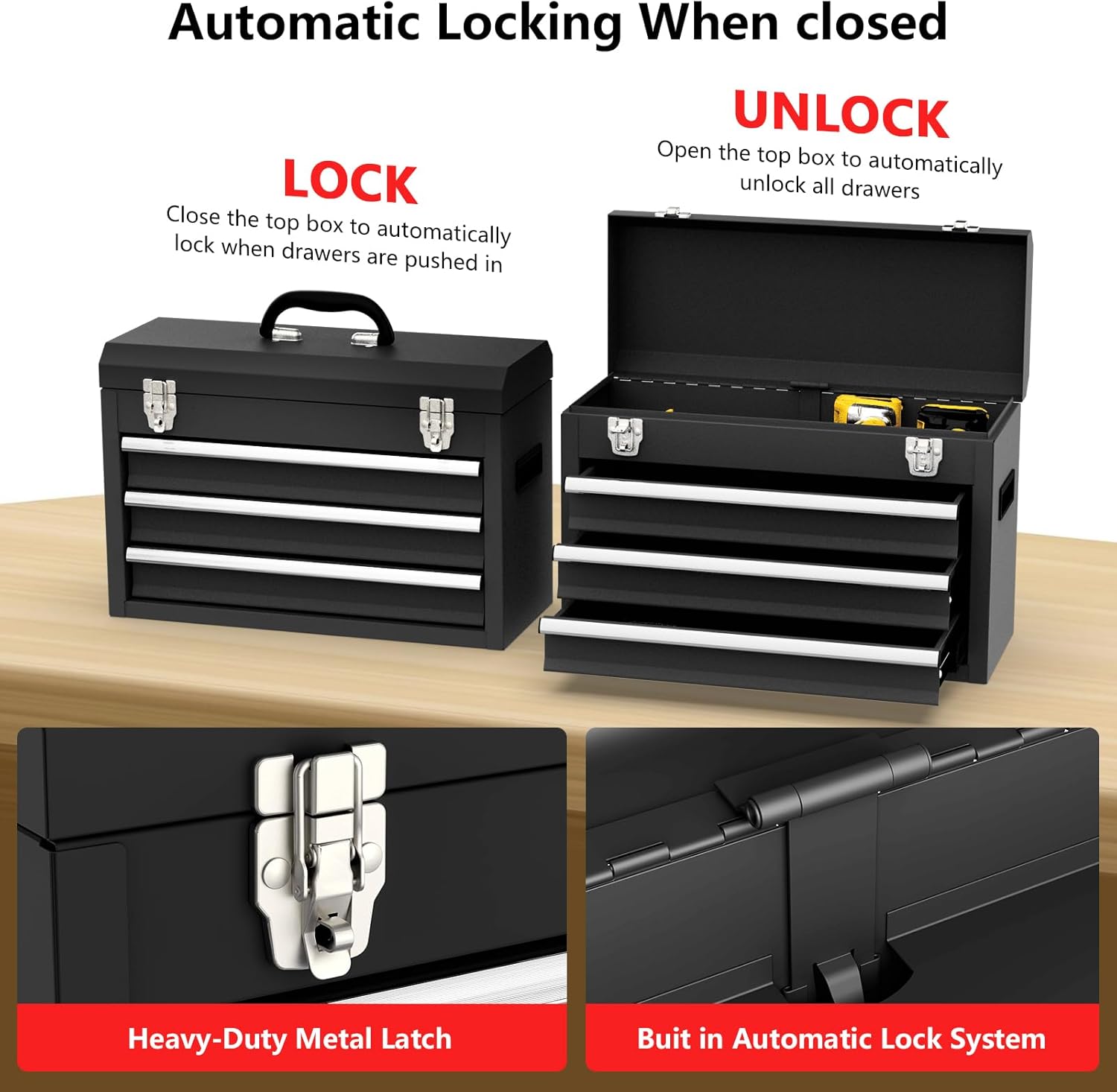 Ultimate Heavy-Duty Tool Storage: Review of the 3 Drawer Metal Tool Box!