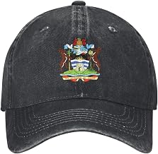 National Emblem of Antigua Baseball Cap Classic Adjustable Plain Hat for Men Women Unisex