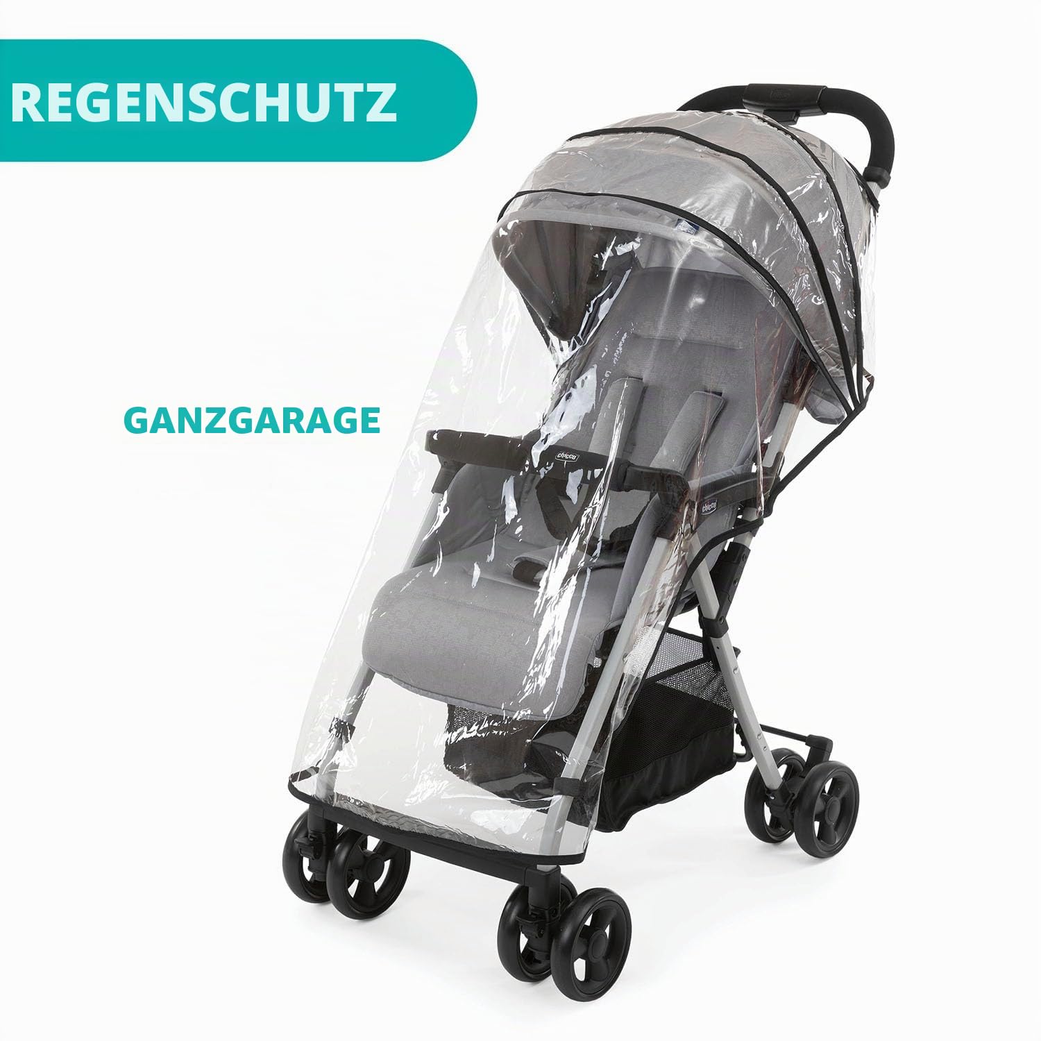 Chicco OHlalà 3 Ultra-Leichtgewicht Kinderwagen von Geburt bis 15 kg, Liege- und Faltbuggy mit großem Einkaufskorb, Kompakt, Regenschutz und Ausziehbares Verdeck