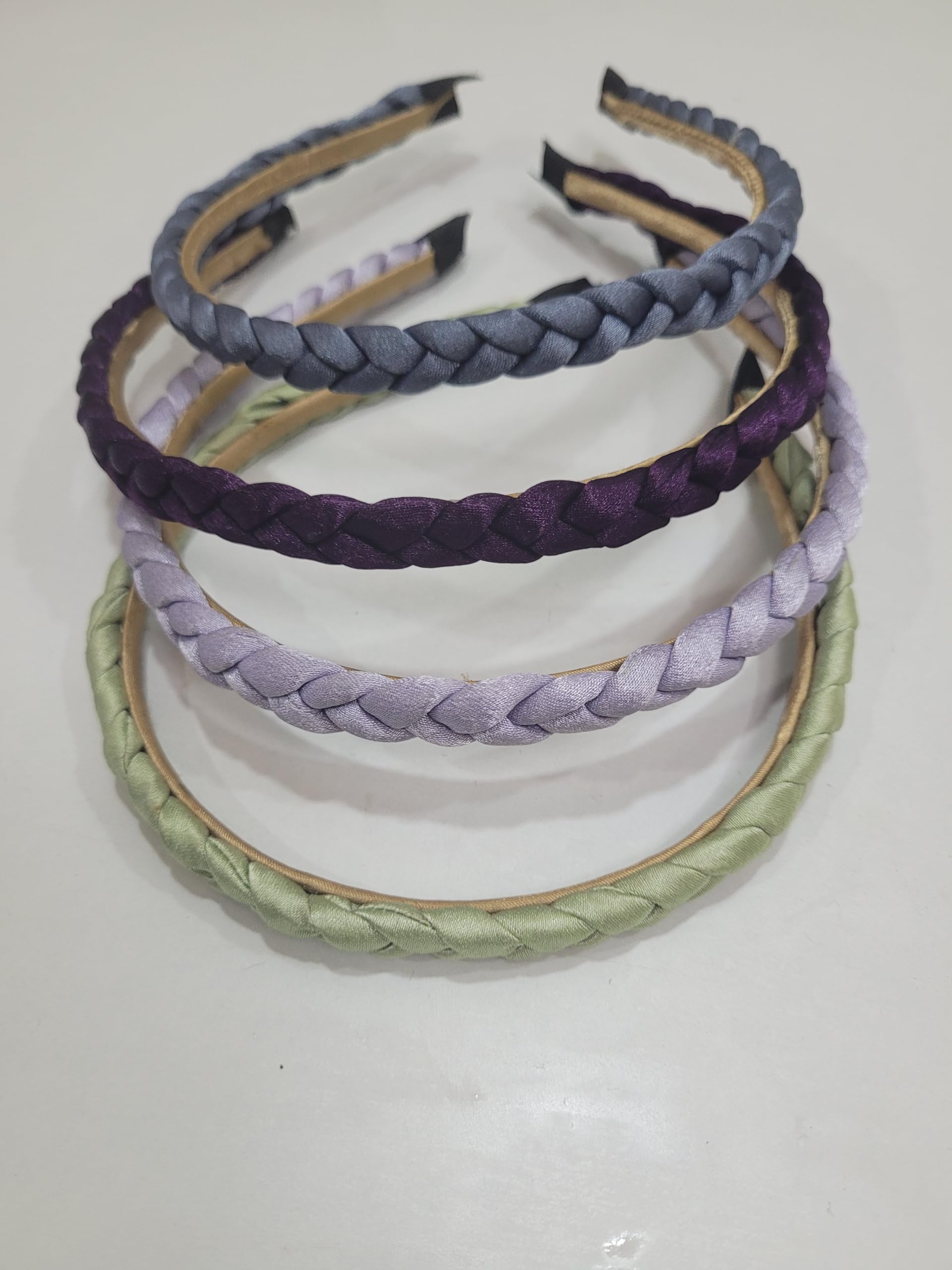 Elsa Premium Satin Braided Headband, Pastel Colors, Daily Wear, Fashion Hair Accessory for Women, Standard Size-image-38