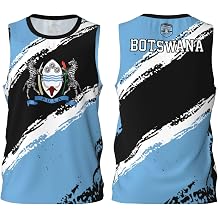 Botswana Flag Basketball Jersey for Sports Men Running Customized Team Training Jerseys Sleeveless