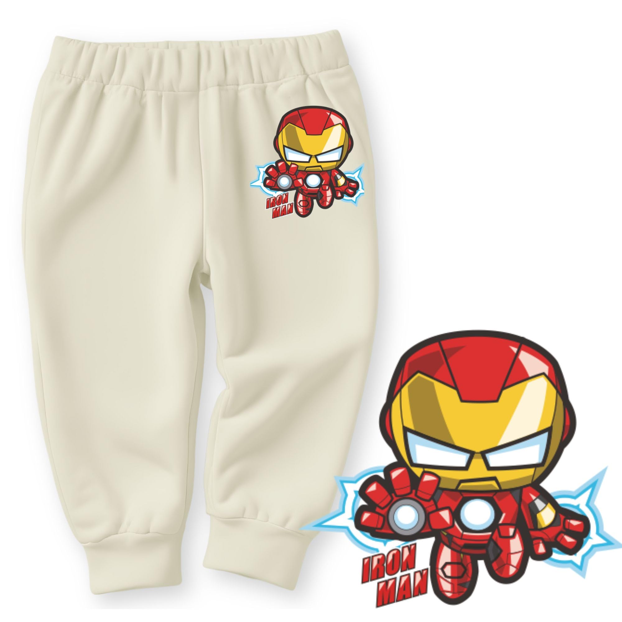 minicult Cotton Kids Pajama Pants with Cute Prints(Avenger)(Pack of 3)(3-6 Months) - Image 2 thumbnail