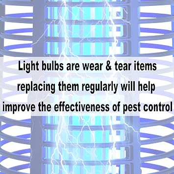 LUOJIBIE Bug Zapper + Replacement Bulb 1pcs