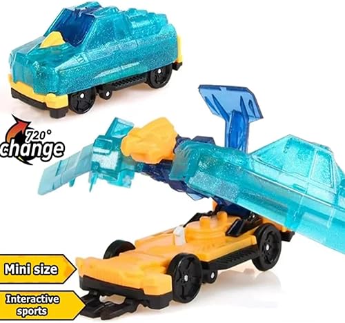Miniatura 6 de 720 Flip & Morph - Coche de juguete, la colisión se transforma en un auto de velocidad de juguete, vehículos de juguete de cambio continuo (2PCSB)