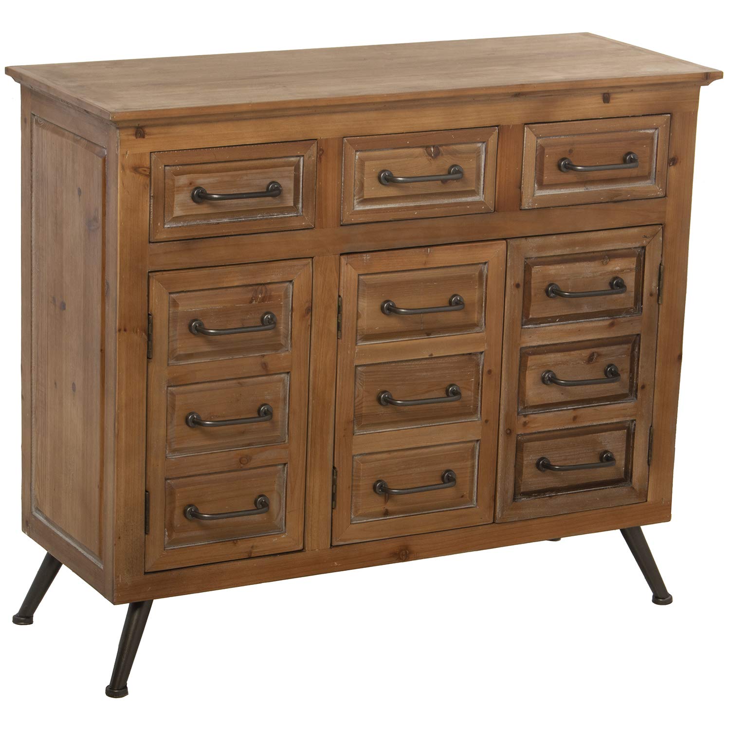 Aparador de Madera DM con 3 Cajones y 3 Puertas en Natural