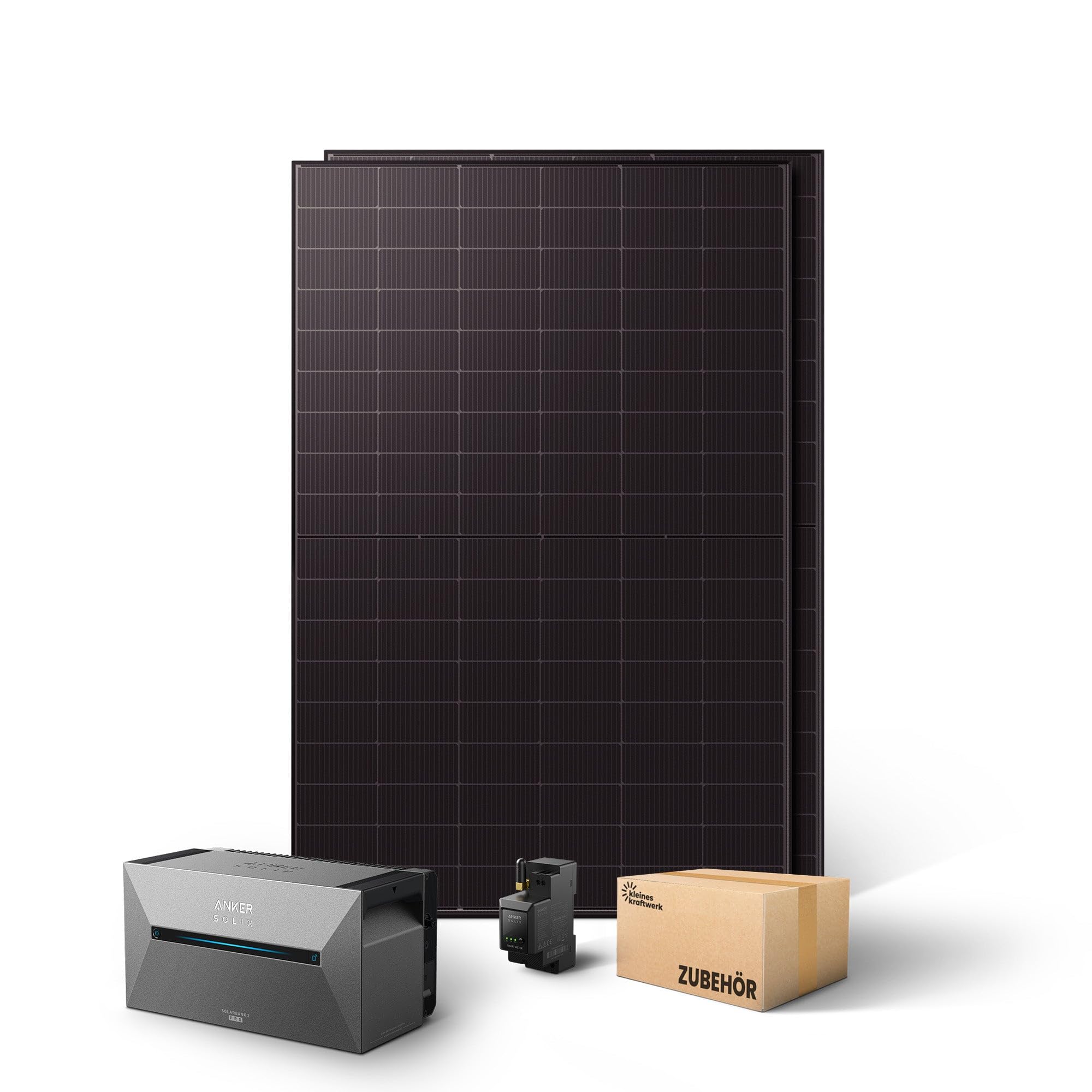 Anker Kleines Kraftwerk Balkon-Kraftwerk | Anker Solarbank 2 Pro Komplettset mit Speicher